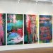 Frise de 5 peintures - Installation Sophienholm September 2017 220 x 580 cm (...)